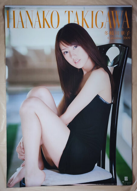 多岐川華子 2009年 カレンダー B2サイズ ８枚綴り。未使用美品。ハゴロモ TRY-X